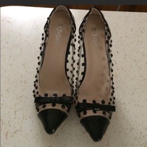 DijiGirl black/clear heels